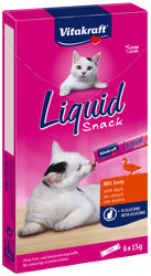 Vitakraft Cat Liquid Snack Kaczka 6x15g