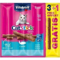 Vitakraft Cat Stick Mini łosoś 3+1 GRATIS