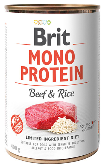 2 X BRIT MONO PROTEIN Z WOŁOWINĄ I RYŻEM 400G