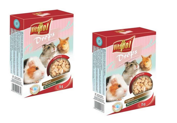 2 X VITAPOL DROPSY JOGURTOWE DLA GRYZONI 75G