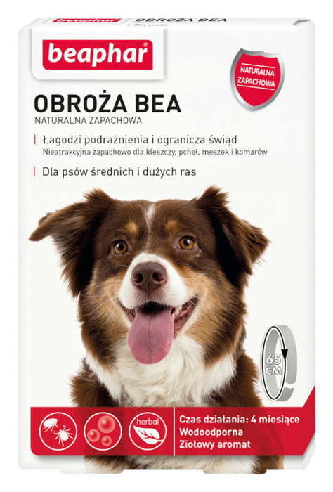 Beaphar Obroża BEA naturalna zapachowa dla psa M/L