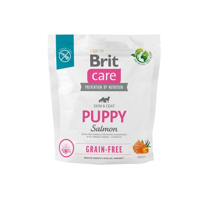 Brit Care Dog Grain-free Puppy z łososiem 1kg 