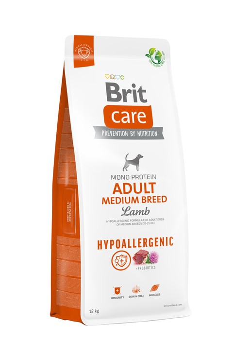 Brit Care Dog Hypoallergenic Adult Medium Breed z jagnięciną 12kg