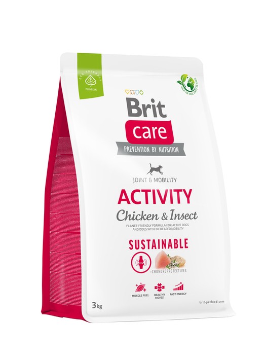 Brit Care Dog Sustainable Activity z kurczakiem i owadami 3kg 