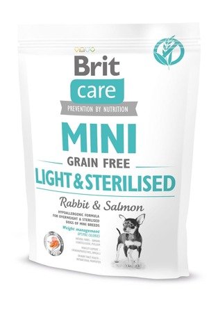 Brit Care Mini Light & Sterilised Rabbit & Salmon 400g