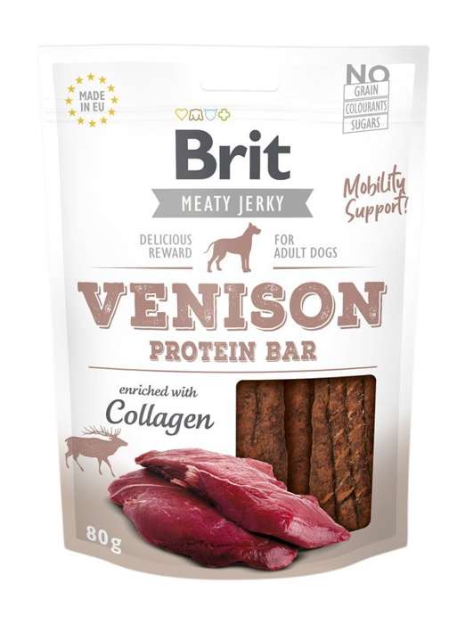 Brit Jerky Snack proteinowy baton z dziczyzny 80g