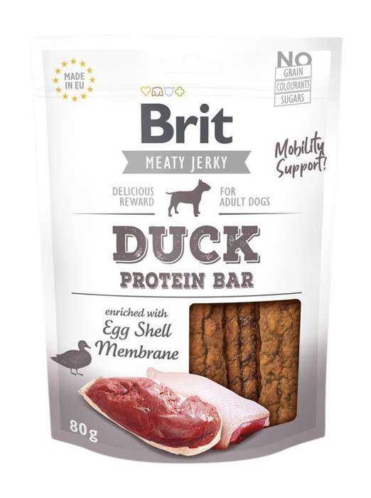 Brit Jerky Snack proteinowy baton z kaczki 80g