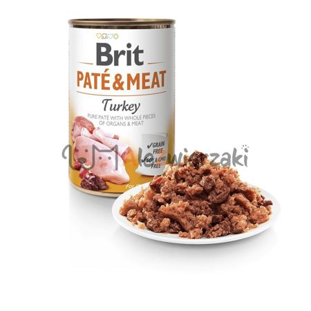 Brit Pate&Meat z indykiem 400g