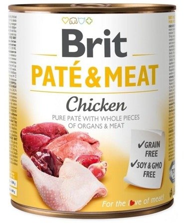 Brit Pate&Meat z kurczakiem 800g