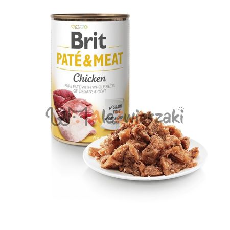 Brit Pate&Meat z kurczakiem 800g