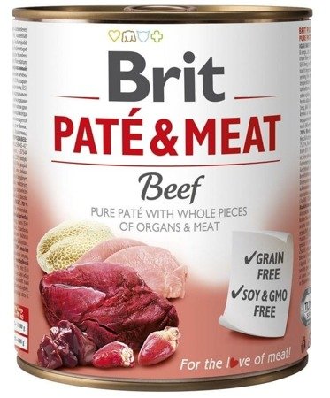 Brit Pate&Meat z wołowiną 800g