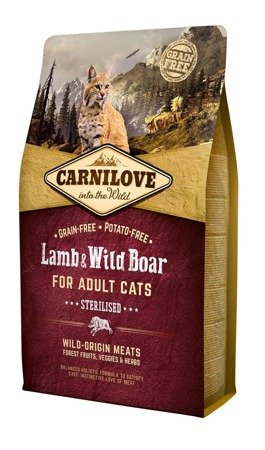 Carnilove Lamb & Wild Boar Sterilised 2kg