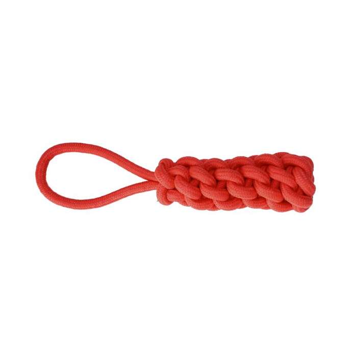 Dingo kolba z rączką ze sznura energy czerwona 32cm