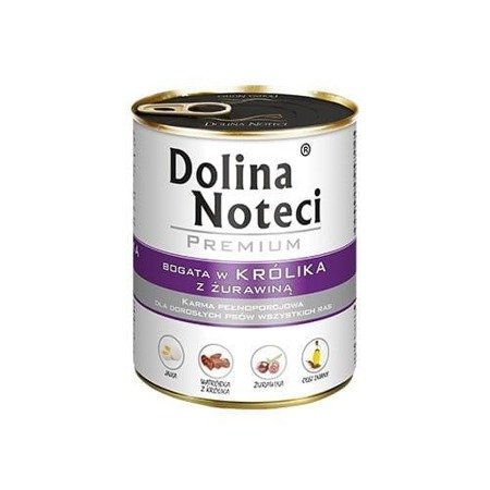 Dolina Noteci Premium 800g Bogata w Królika z Żurawiną