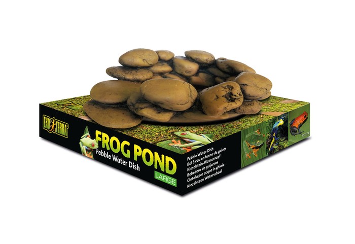 ExoTerra Frog Pond miska dla żab w kształcie kamieni L 17 x 13,5 x 6 cm/ 110 ml