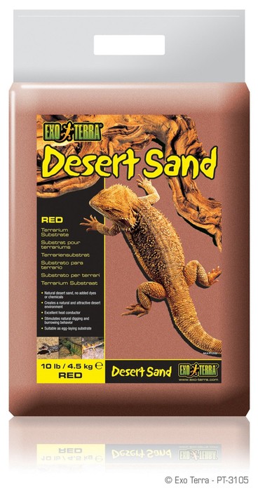 ExoTerra Podłoże Desert Sand czerwone, 4,5kg