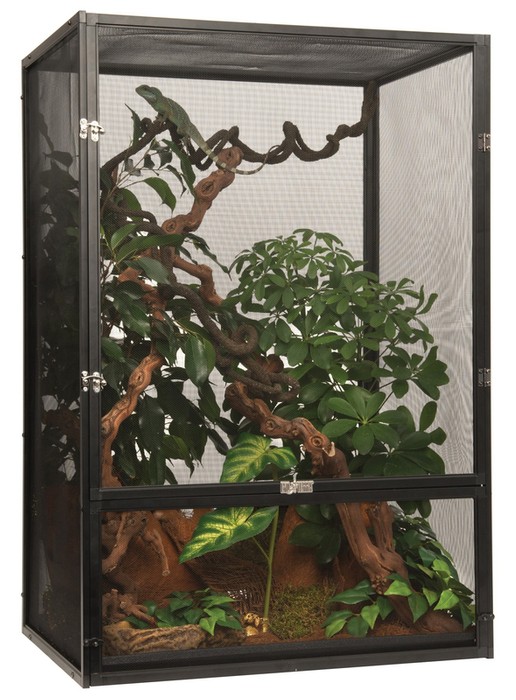 ExoTerra Terrarium siatkowe M/ bardzo wysokie 60 cm x 45 cm x 90