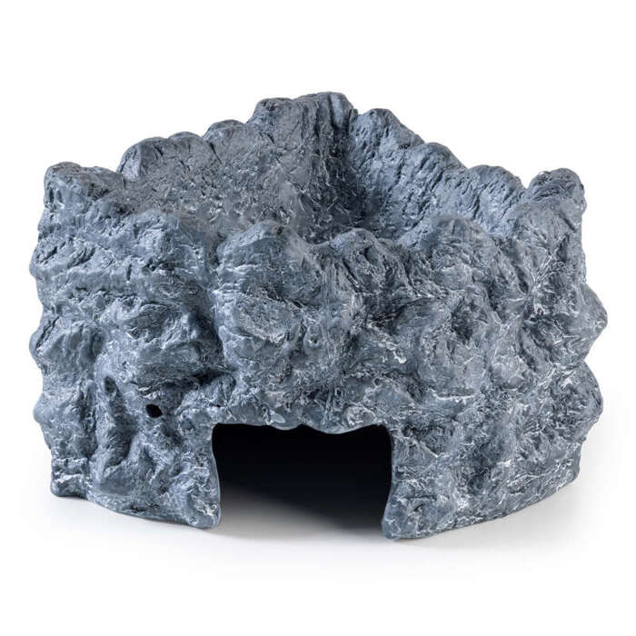 ExoTerra Wet Rock kryjówka z miską do terrarium ceramiczna L 21x155x11,5cm 150ml narożnikowa