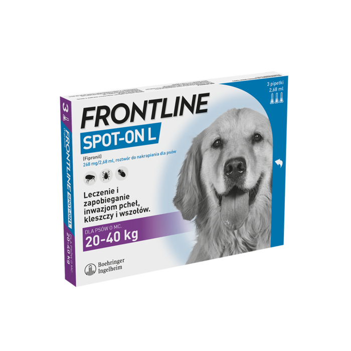 Frontline Spot On L krople dla dużych psów 3szt.