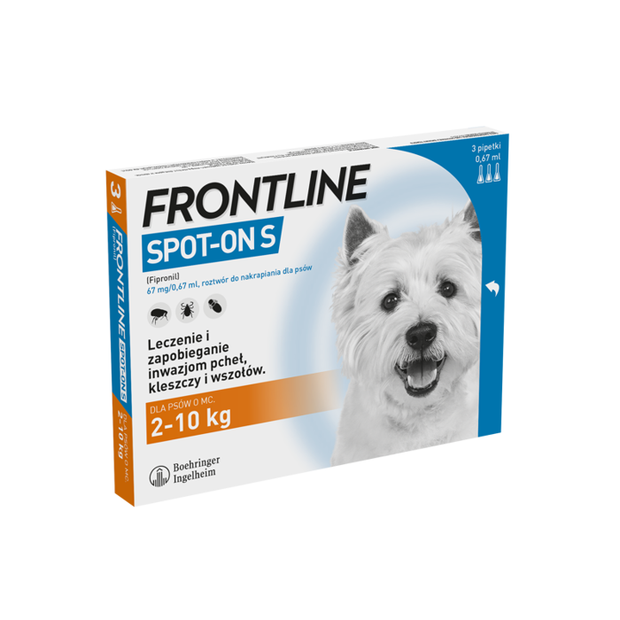 Frontline Spot On S krople dla małych psów 3szt.