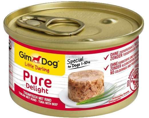 GIMDOG Pure Delight tuńczyk z wołowiną 85g