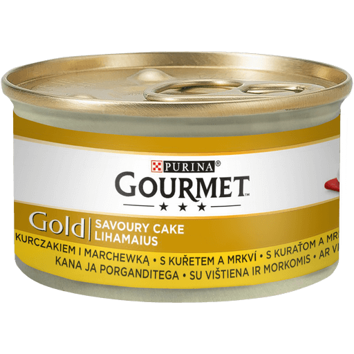 Gourmet Gold Savourt Cake z kurczakiem i marchewką 85g