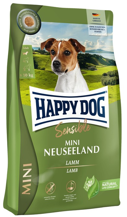 Happy Dog Sensible Mini Neuseeland z jagnięciną 300g