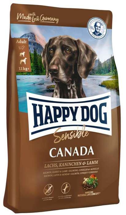 Happy Dog sensible canada z królikiem i łososiem 300g