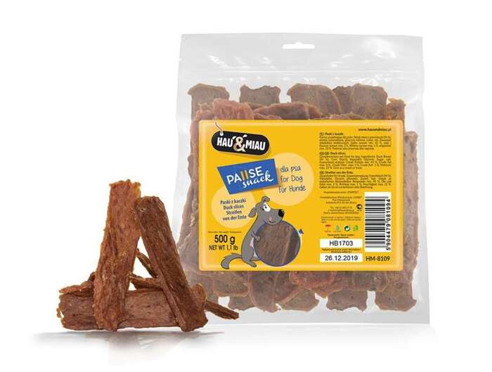 Hau&Miau paski z kaczki 500g