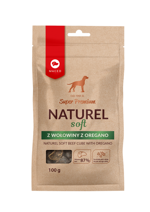 Maced Premium Naturel Soft Wołowina z Oregano 100g
