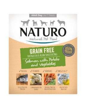 Naturo Adult Grain Free łosoś z warzywami 400 g