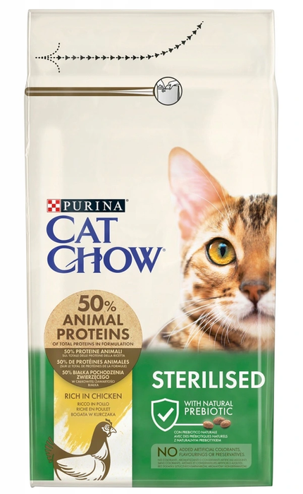 Purina Cat Chow Adult Sterilised z kurczakiem 1,5kg