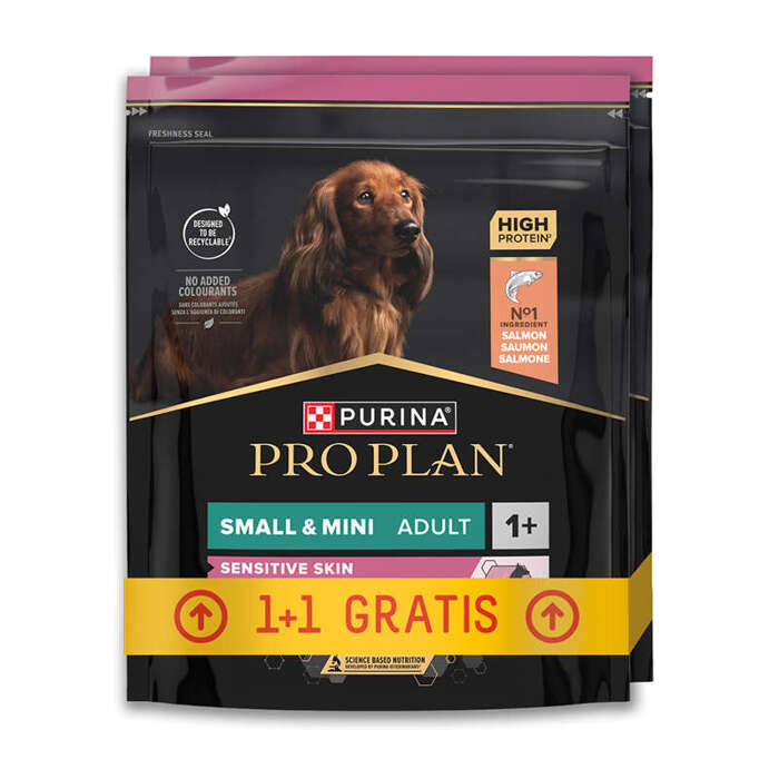 Purina Pro Plan Small&Mini Sensitive Skin Łosoś 700+700G