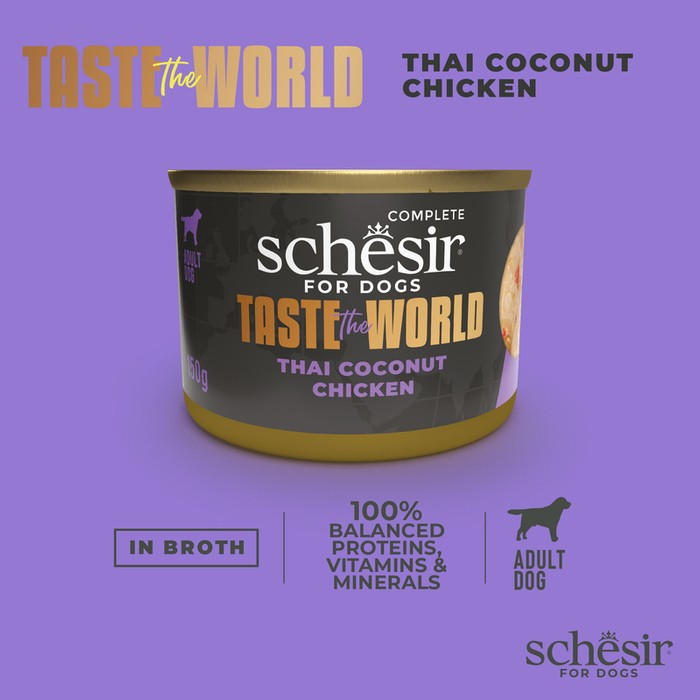 Schesir Taste The World Filety Kurczak Thai Z Kokosem 150g