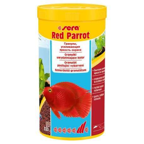 Sera Red Parrot 1.000 ml granulat pokarm wybarwiający