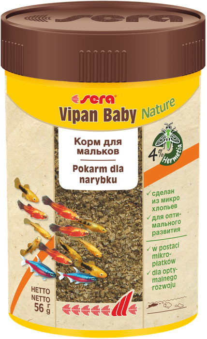 Sera Vipan Baby Nature 100 ml płatki pokarm wspierający wzrost