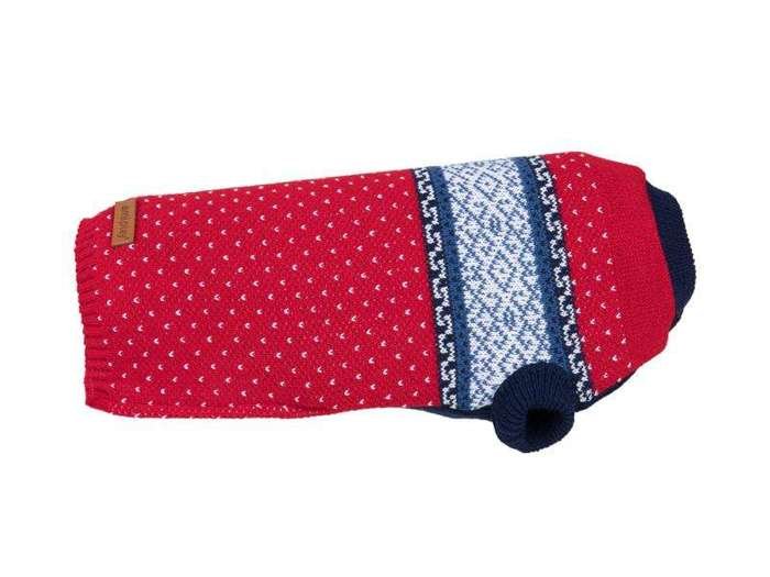 Sweterek dla psa Bergen 42 cm czerwony