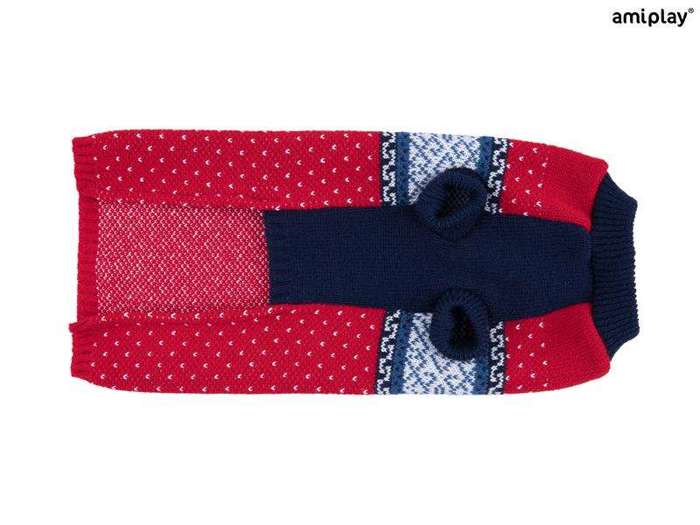 Sweterek dla psa Bergen 42 cm czerwony