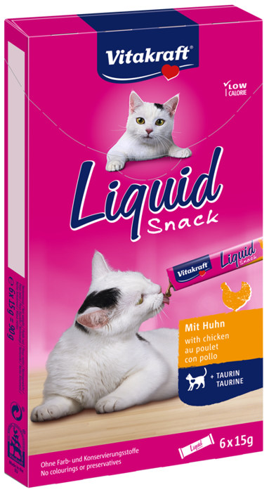 Vitakraft Cat Liquid Snack Kurczak + Tauryna 6x15g