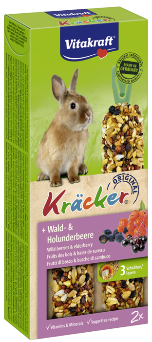 Vitakraft Kracker 2szt. owoce leśne/ czarny bez dla królika