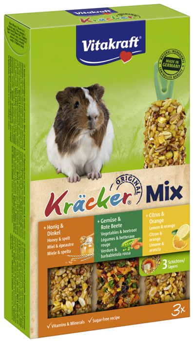 Vitakraft Kracker 3szt. cytrusy/warzywa/miód dla kawii