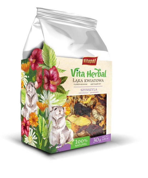 Vitapol vita herbal mieszanka dla szynszyli łąka kwiatowa 30g