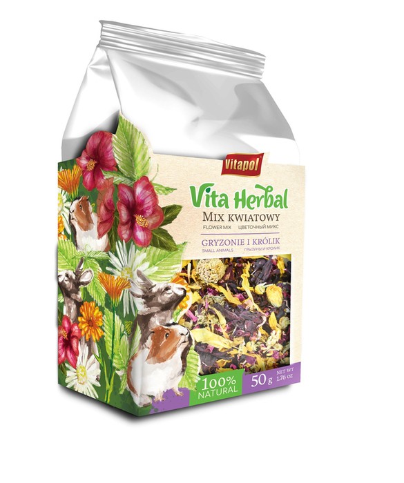 Vitapol vita herbal mix kwiatowy dla gryzoni i królika 50g