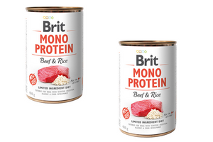2 X BRIT MONO PROTEIN Z WOŁOWINĄ I RYŻEM 400G