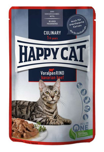 2 X HAPPYCAT CULINARY ADULT WOŁOWINA BAWARSKA W SOSIE 85G