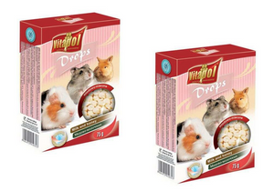 2 X VITAPOL DROPSY MLECZNO-MIODOWE DLA GRYZONI 75G
