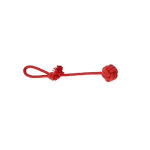 Dingo piłka z uchwytem ze sznura energy czerwona 6x40cm
