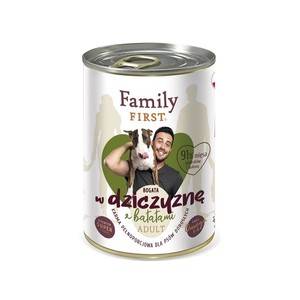 Family First z dziczyzną i batatami 400g