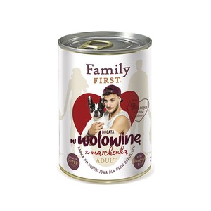 Family First z wołowiną i marchewką 400g