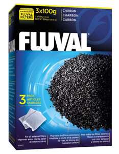 Fluval wkład z węgla aktywnego do filtrów Carbon 3x100g